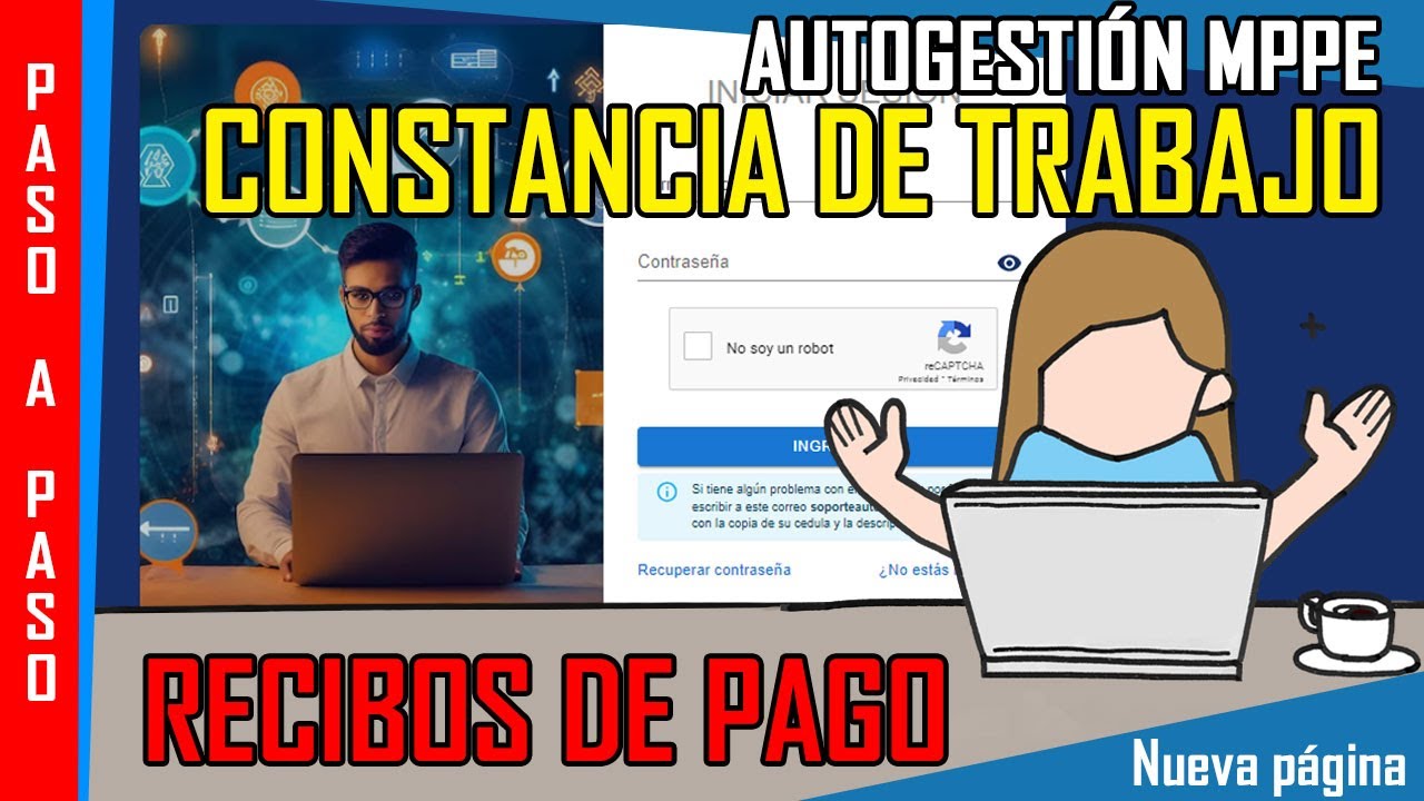 Constancia de trabajo del MPPE con la cédula: guía real