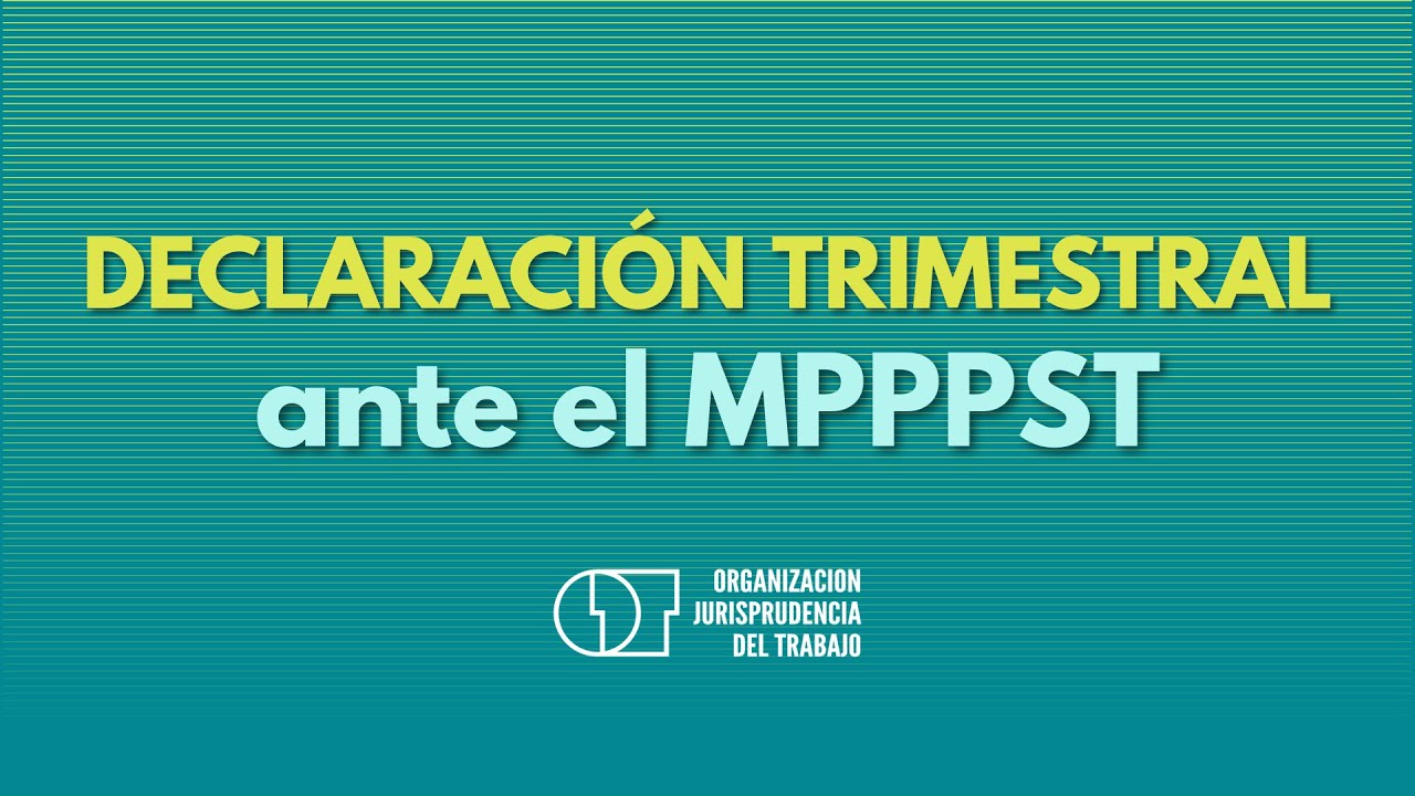 Declaración trimestral del Mintra: el paso que olvida el patrono
