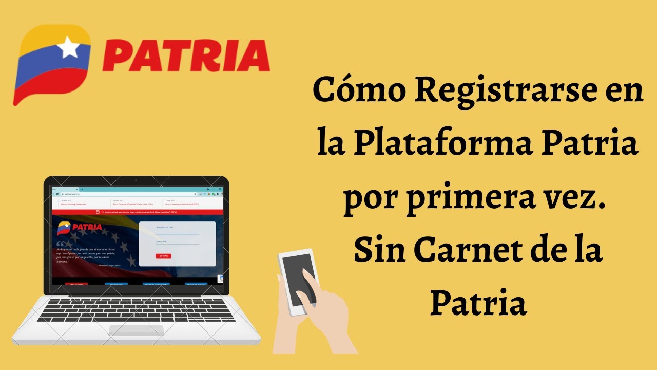 Cómo registrarse en el Sistema Patria por primera vez