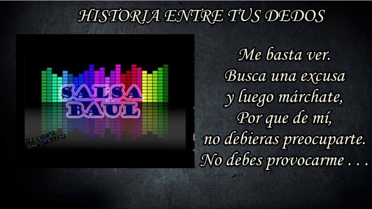 Letras Mi Historia Entre Tus Dedos Venezuela